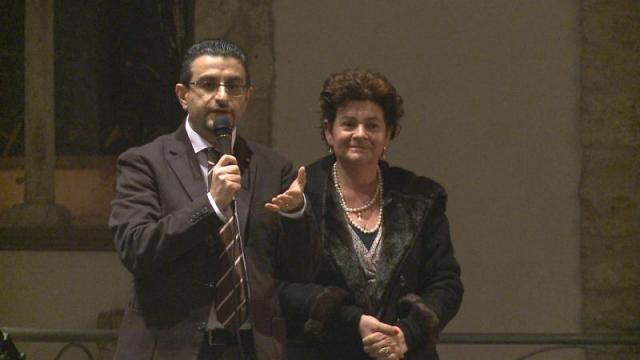 il maestro Francesco Marino con l'assessore Marilena Ciprani